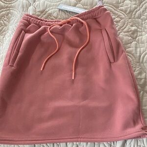 Missguided Coral Mini Skirt with Drawstring